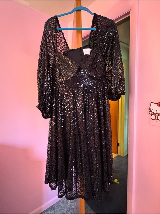 Selkie Dresses & Skirts - Selkie Black Sequin Midi Dress